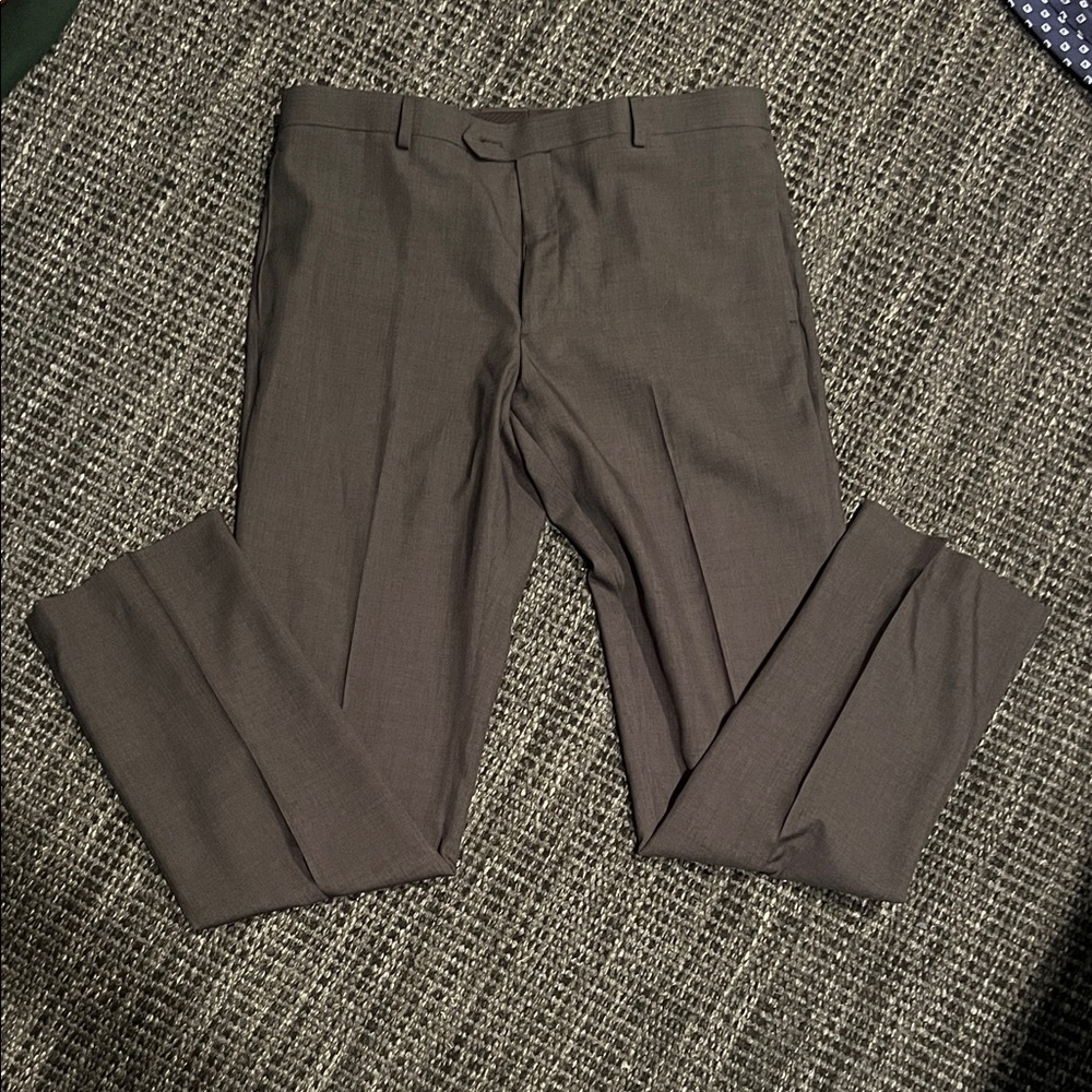 Men's Dark Grey Dress Pants extra slim